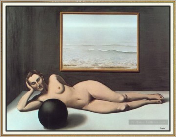 Rene Magritte Painting - bather between light and darkness 1935 Rene Magritte